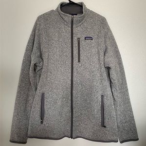 Men’s Patagonia Better Sweater Full-zip Fleece Jacket, Size XL, Stonewash Color